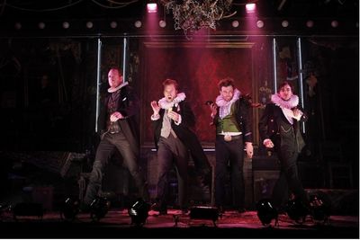 Darren Goldstein, Lucas Near-Verbrugghe, Bryce Pinkham and Ben Steinfeld Photo